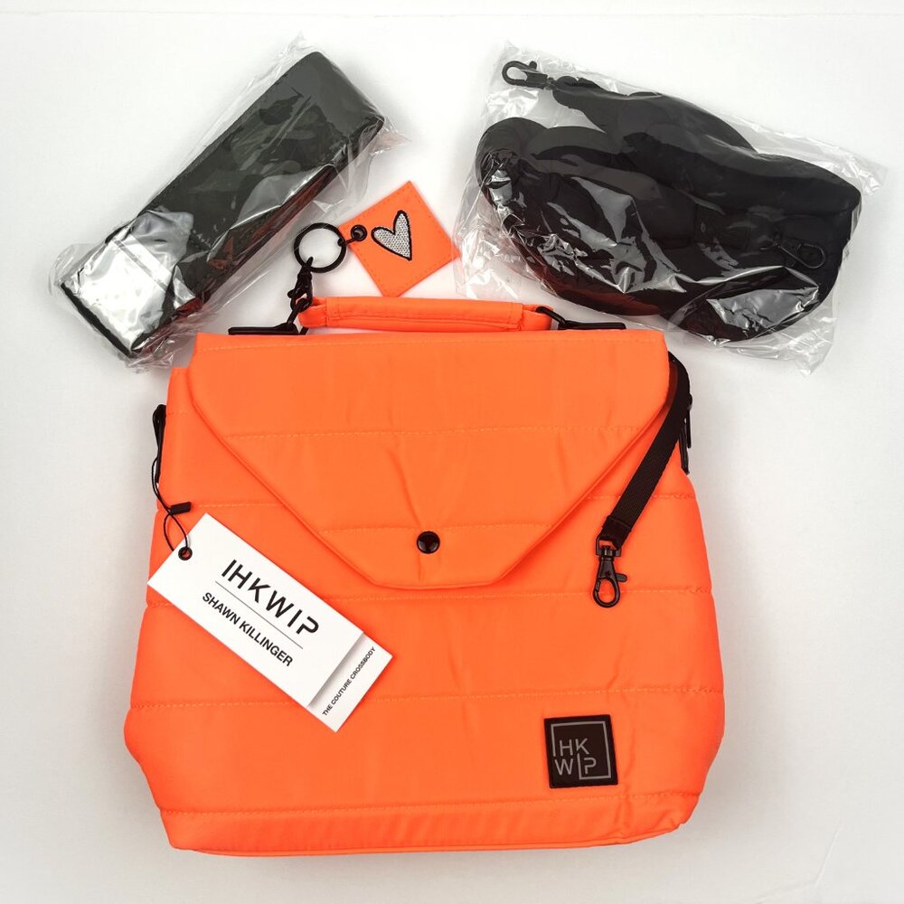 IHKWIP Couture Shoulder Bag Fluorecent Orange - NEW - Picture 3 of 10
